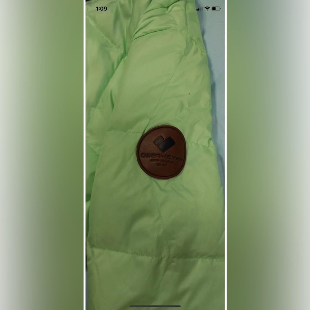 Obermeyer | Woman | Paige Down Jacket Neo Mint Sz Small | Like New - Picture 8 of 16